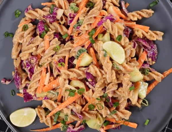 Thai protein pasta salad