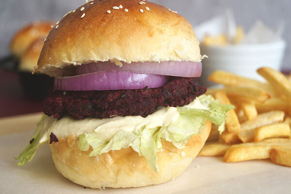 Displays more block tools Beetroot Burgers - The Meatiest Meat-less Burgers You'll Ever Have